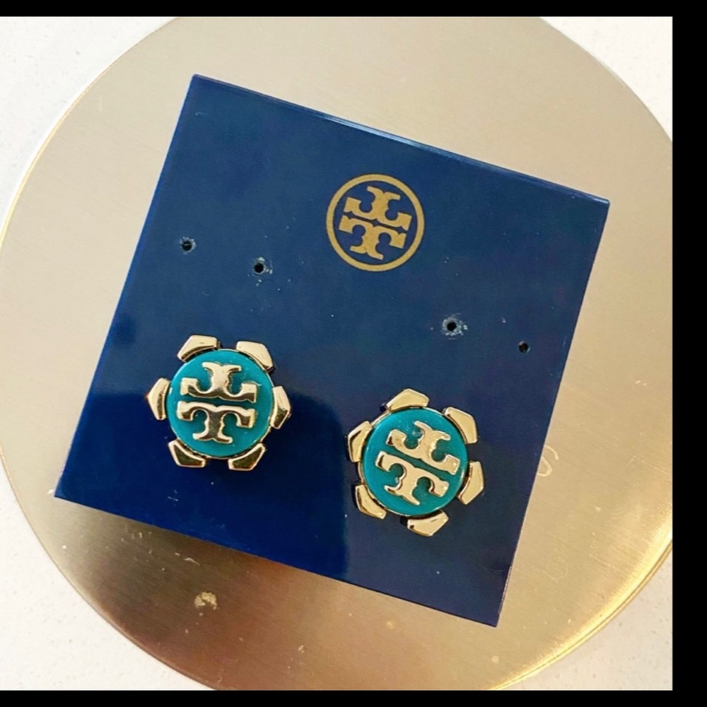 Tory Burch acrylic earrings